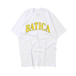 受注予約：BATICA COLLEGE LOGO T-SHIRT WHITE × YELLOW