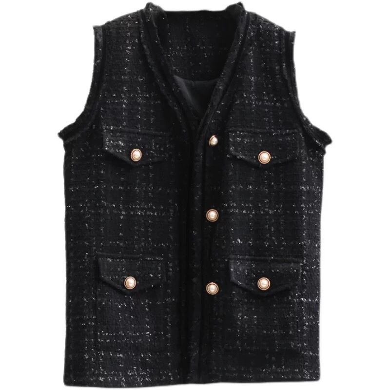 éclatエクラ　シンプルブラックベスト