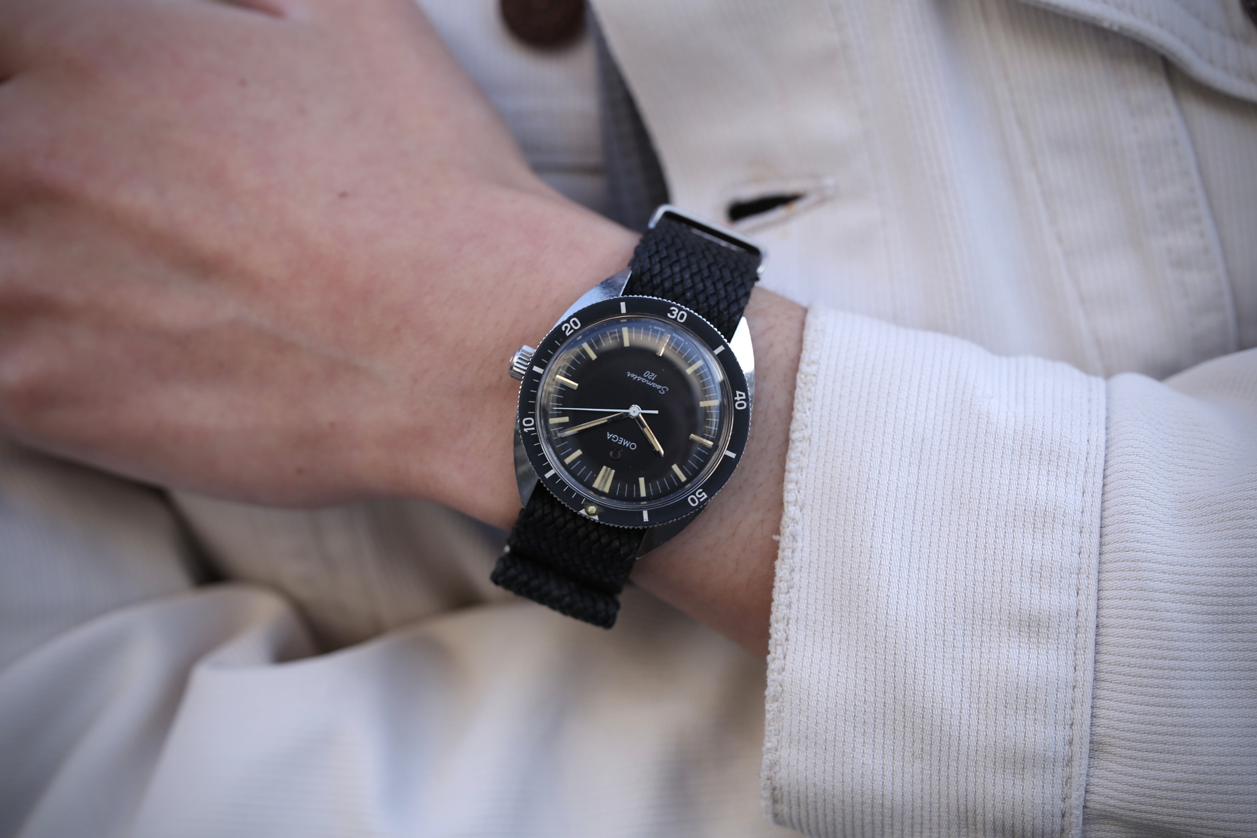 OMEGA】 1968年製 オメガ シーマスター120 1stモデル フルサイズ