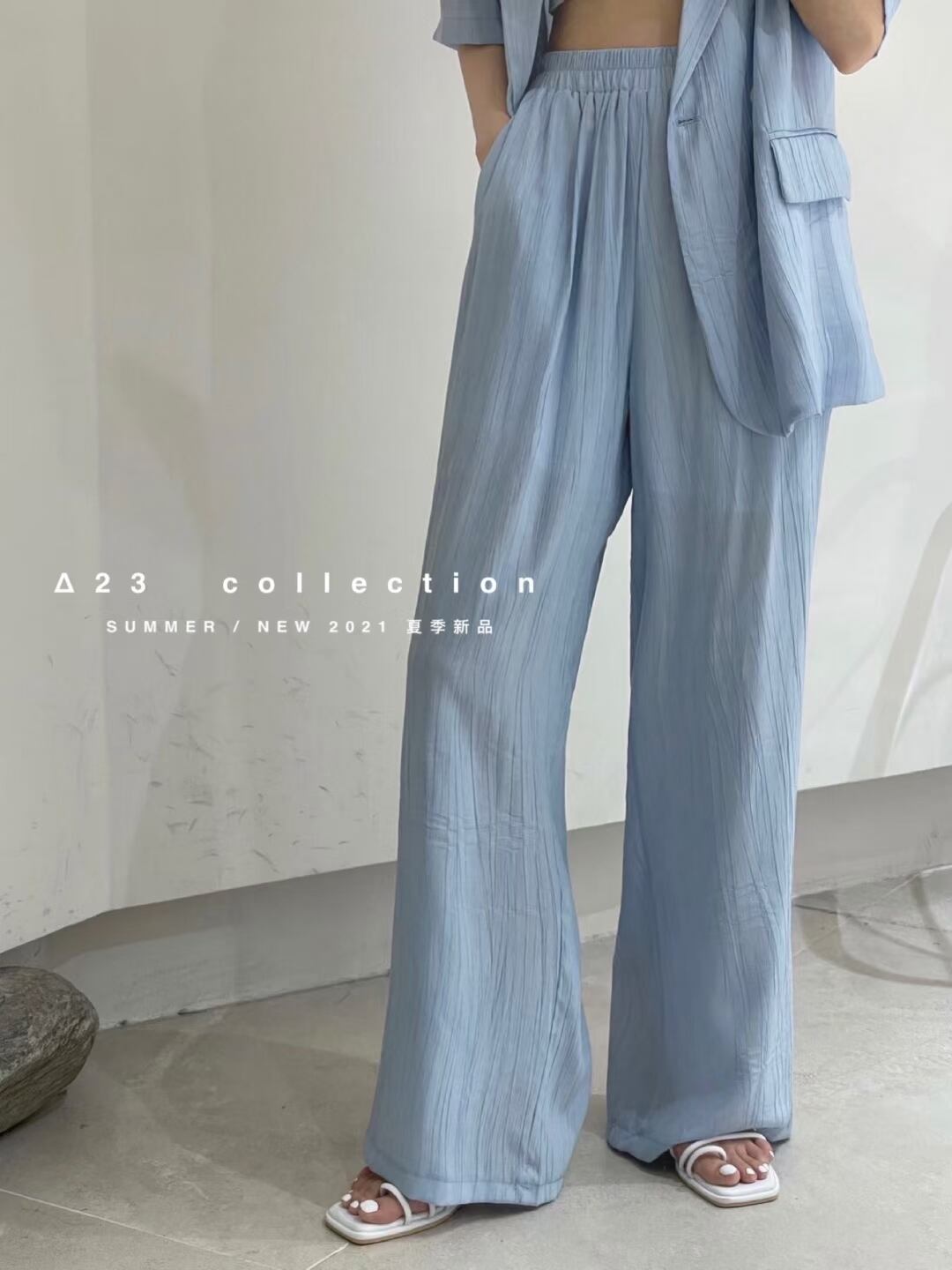 開襟シャツ・パンツセット　AJ3396-8843