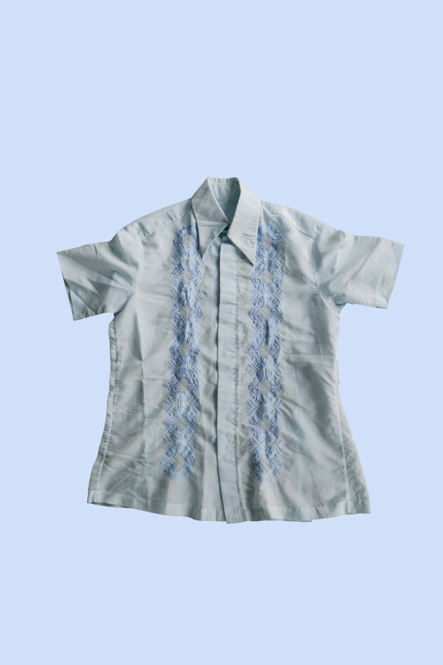 【SALE70%off】Cuba shirt Blue