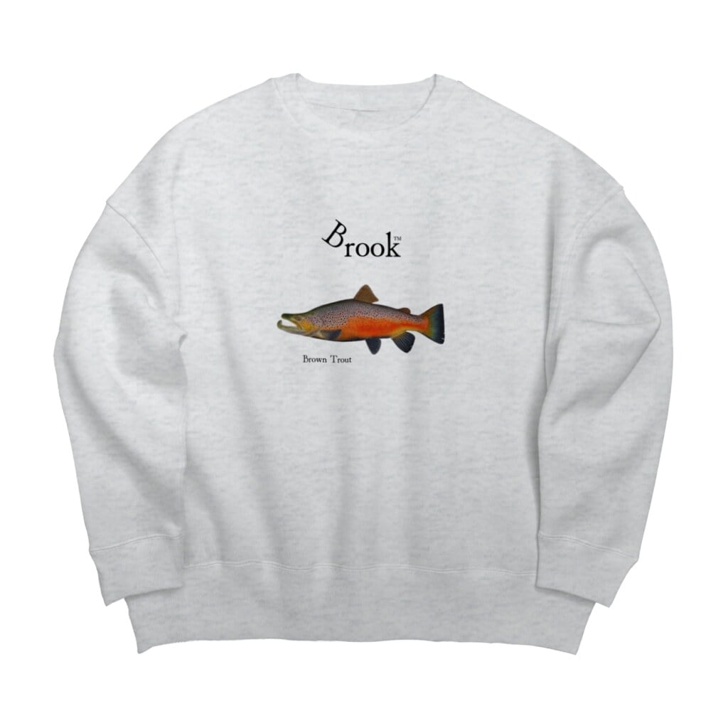 Ash)Brook Trout&Logo Sweat