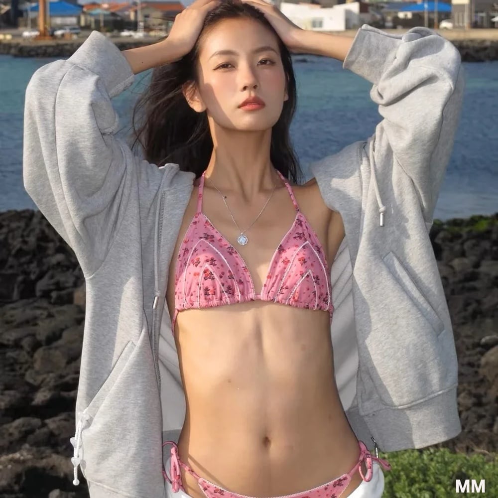 女性のためのセクシーなひもビキニ,女性の水着,パッド入り水着,韓国の