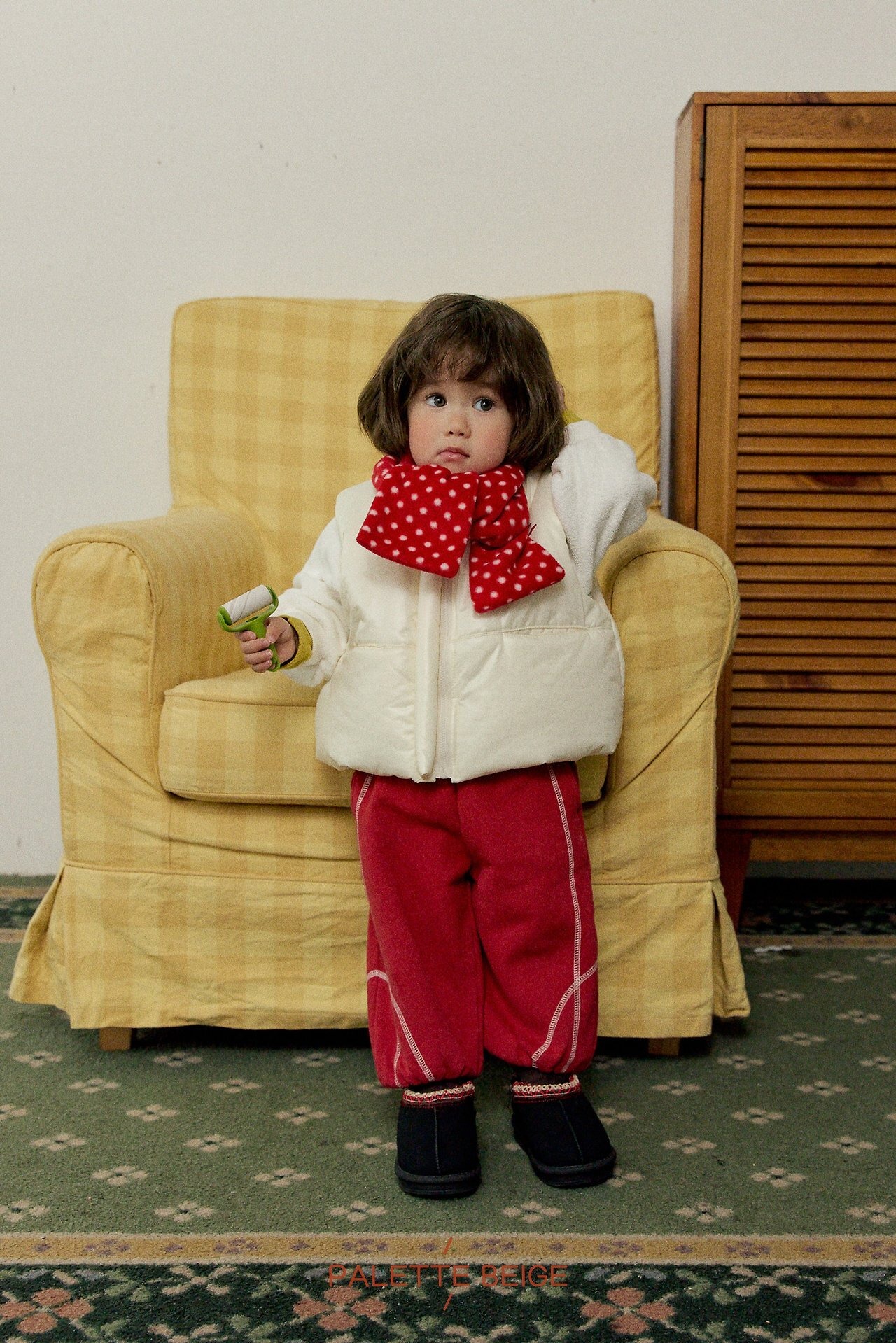 the beige［取寄］volumn padding vest 26winter