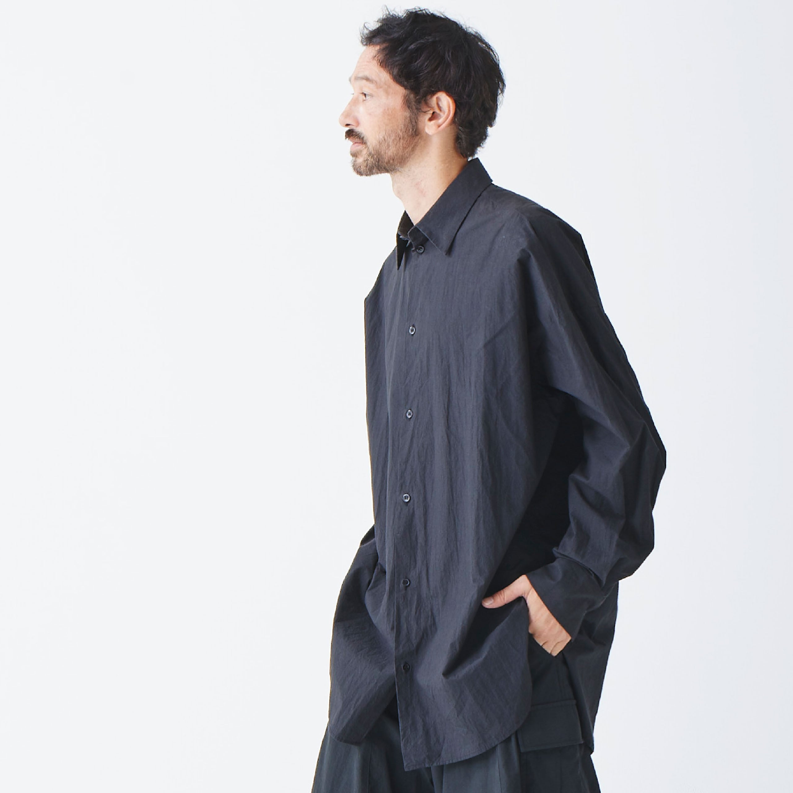 atelier L/S shirts (black) | SUS-SOUS