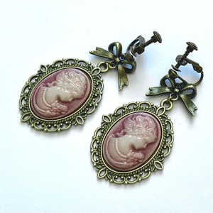 エリザローズカメオイヤリング/ピアス