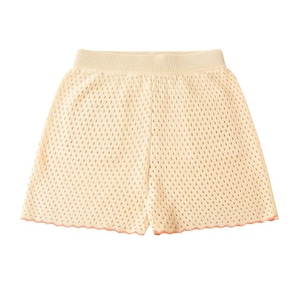 残り1点(4-5y)Knit Planet / Crochet Seaside Shorts/ CREAM＆ORANGE