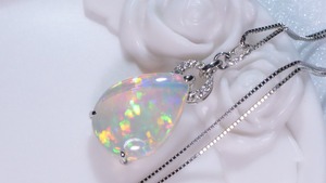 J36-9【USED】PTオパールネックレス［01149680］