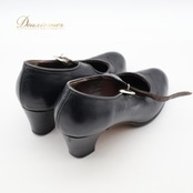 フラメンコ 衣装 シューズ 6サイズ ガジャルド gallardo ブラック系 黒 釘 釘有り ヒール 靴 くつ ストラップ ベルト シンプル オールブラック レッスン 練習 イベント ステージ