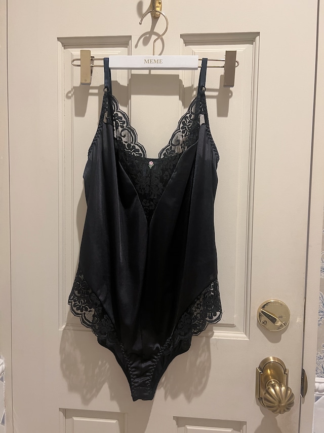 vintage＊black lingerie camisole