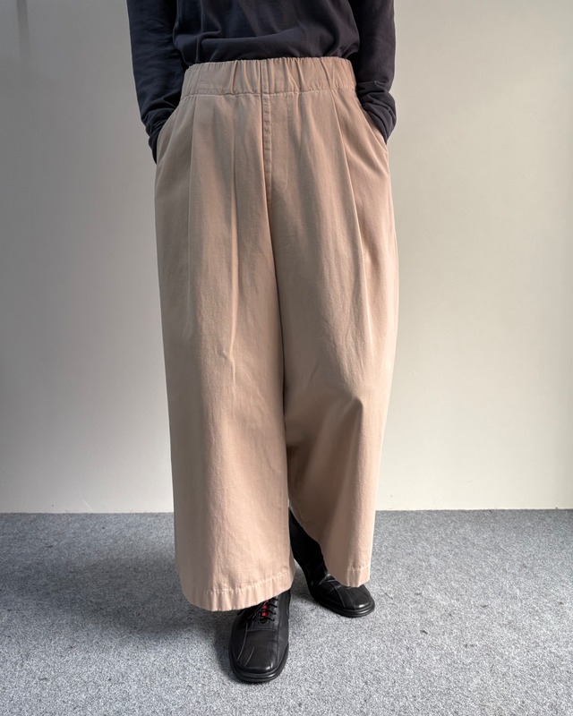 【Dries Van Noten】cropped easy wide pants