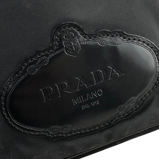 PRADA プラダ ブランドロゴ ナイロン 巾着 ショルダーハンドバッグ ブラック vintage ヴィンテージ オールド 7tkxmg