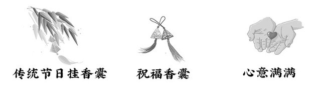香り袋セット 艾葉（よもぎ）＆ランダムタッセル