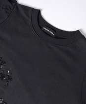 【直営店限定ITEM】ヘムフリルスパンコールTOPS (BLACK) CQ-47138H