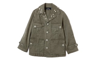 tricot COMME des GARÇONS   fake pearl  military jacket 