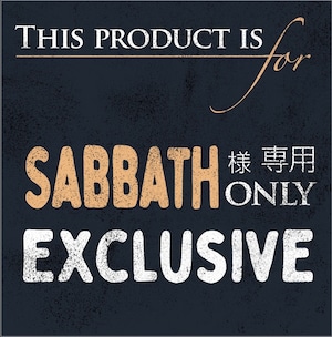 SABBATH.TOKYO様専用