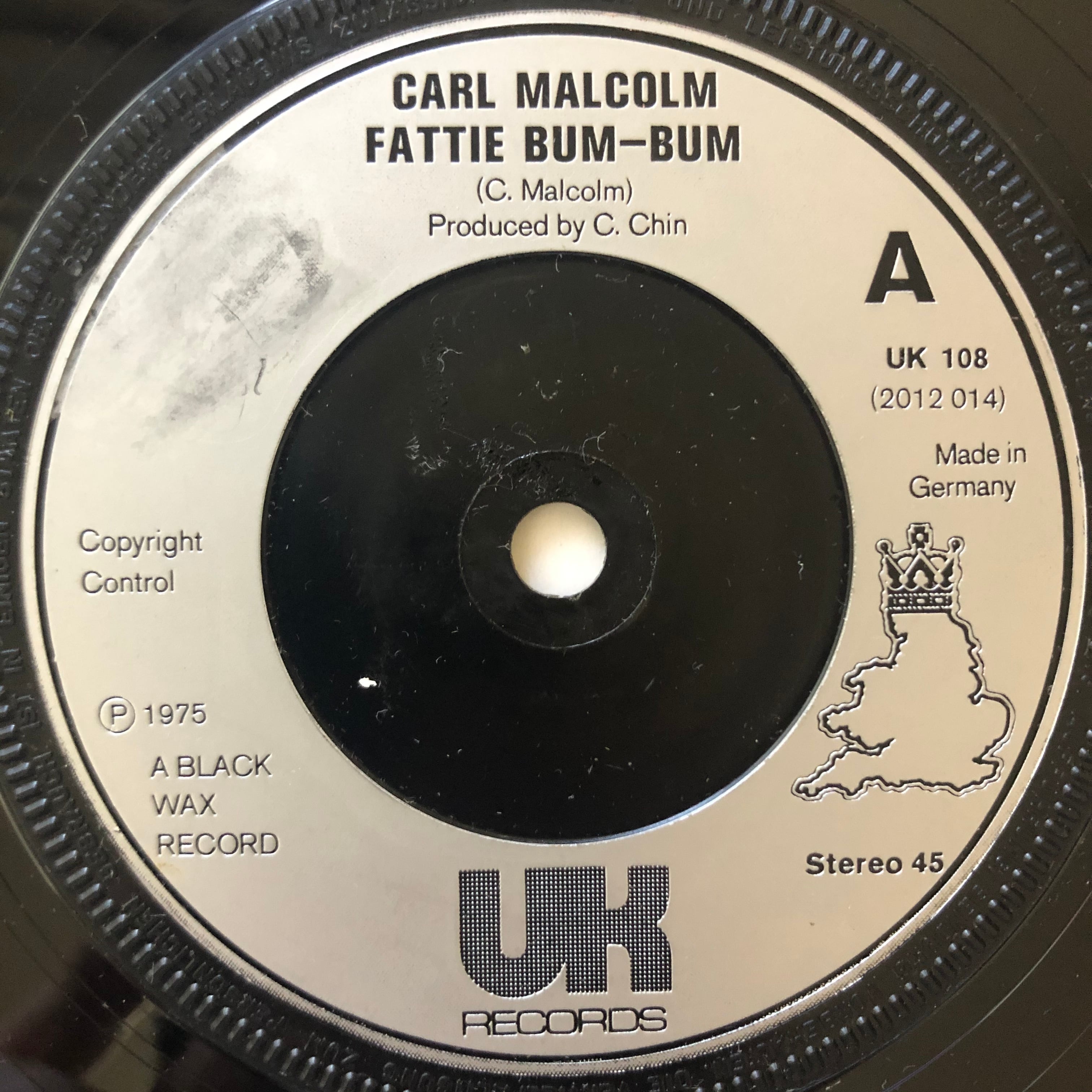 Carl Malcolm - Fattie Bum Bum【7-20647】