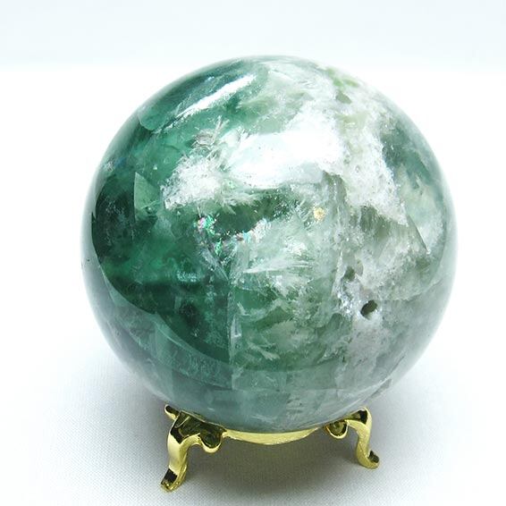 エンジェルフェザー フローライト 丸玉 69mm 一点物 151-7250