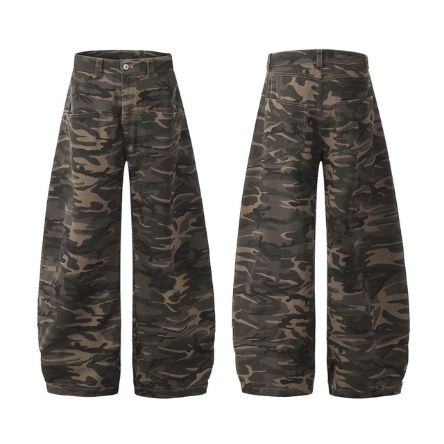 カモフラルーズフィットフルレングスカーゴパンツ 1col   R01819