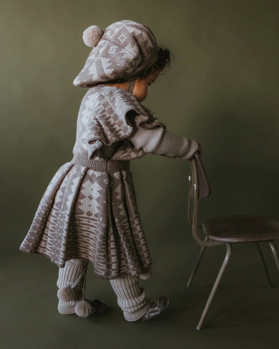 mabli ワンピース 24ss 2y 2Y ラスト1点】MABLI / ERYRI DRESS - MOREL/WHEAT 2Y | monchou