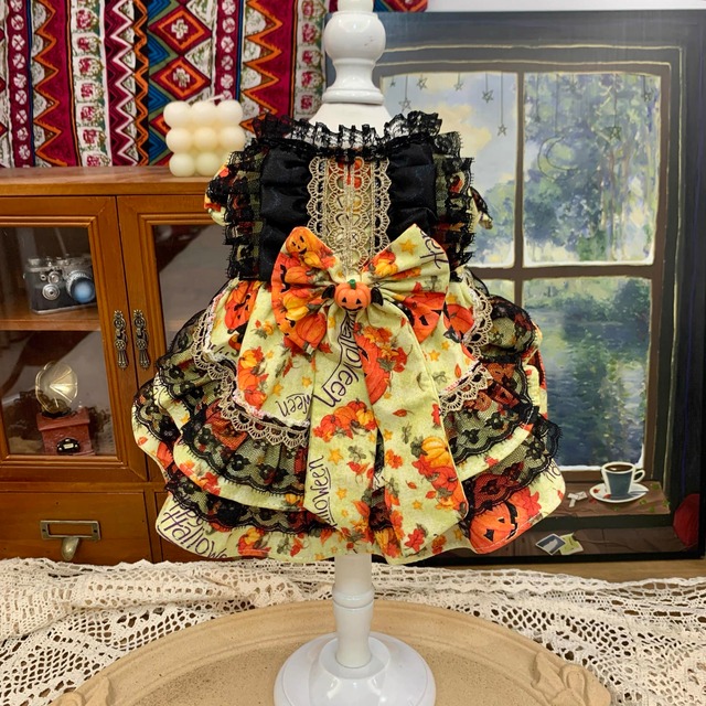 Halloween Pumpkin Ribbon Dress