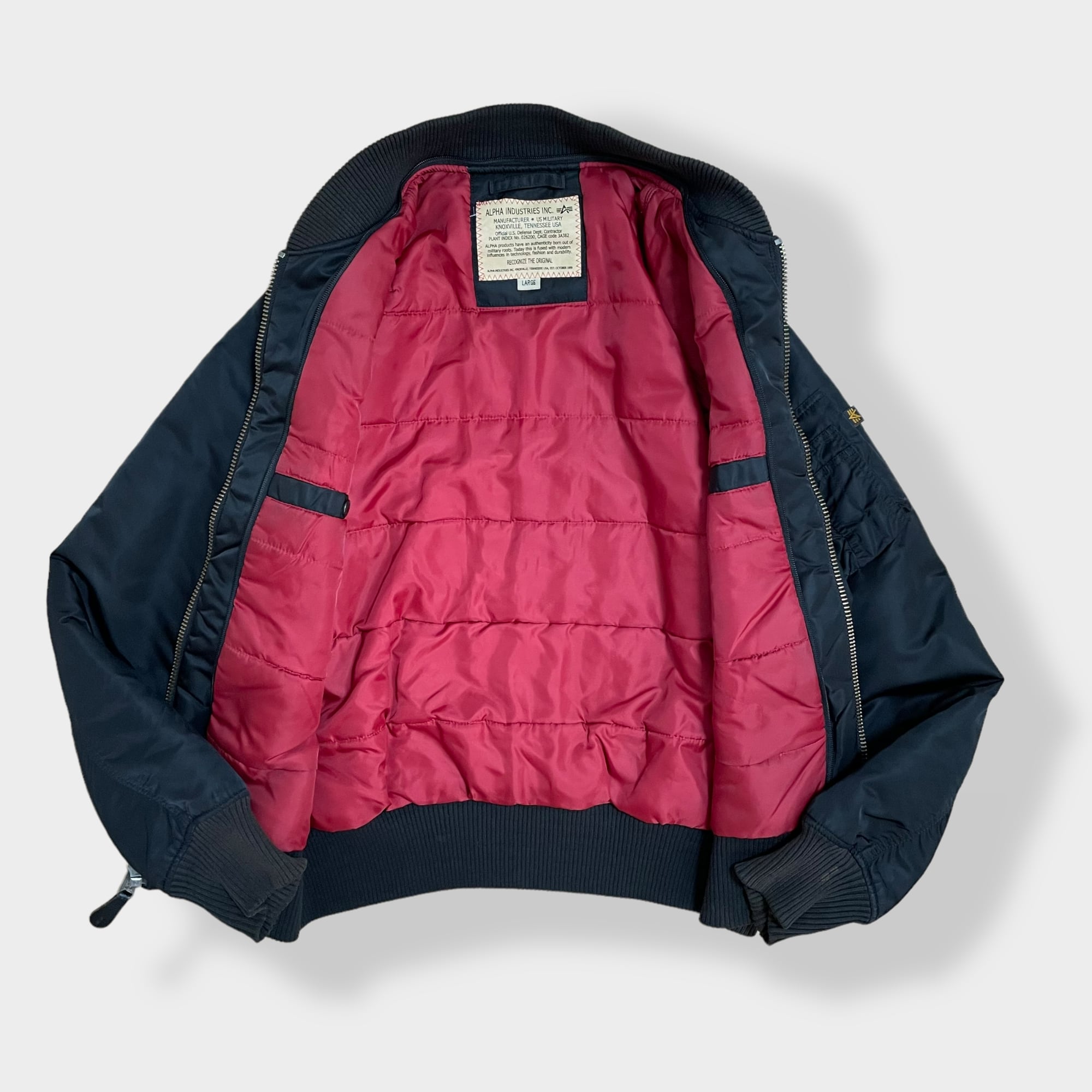 ALPHA INDUSTRIES INC MA-1 ジャケット L ワッペン-