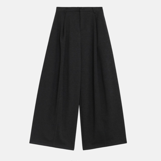 tuck wide pants J00088