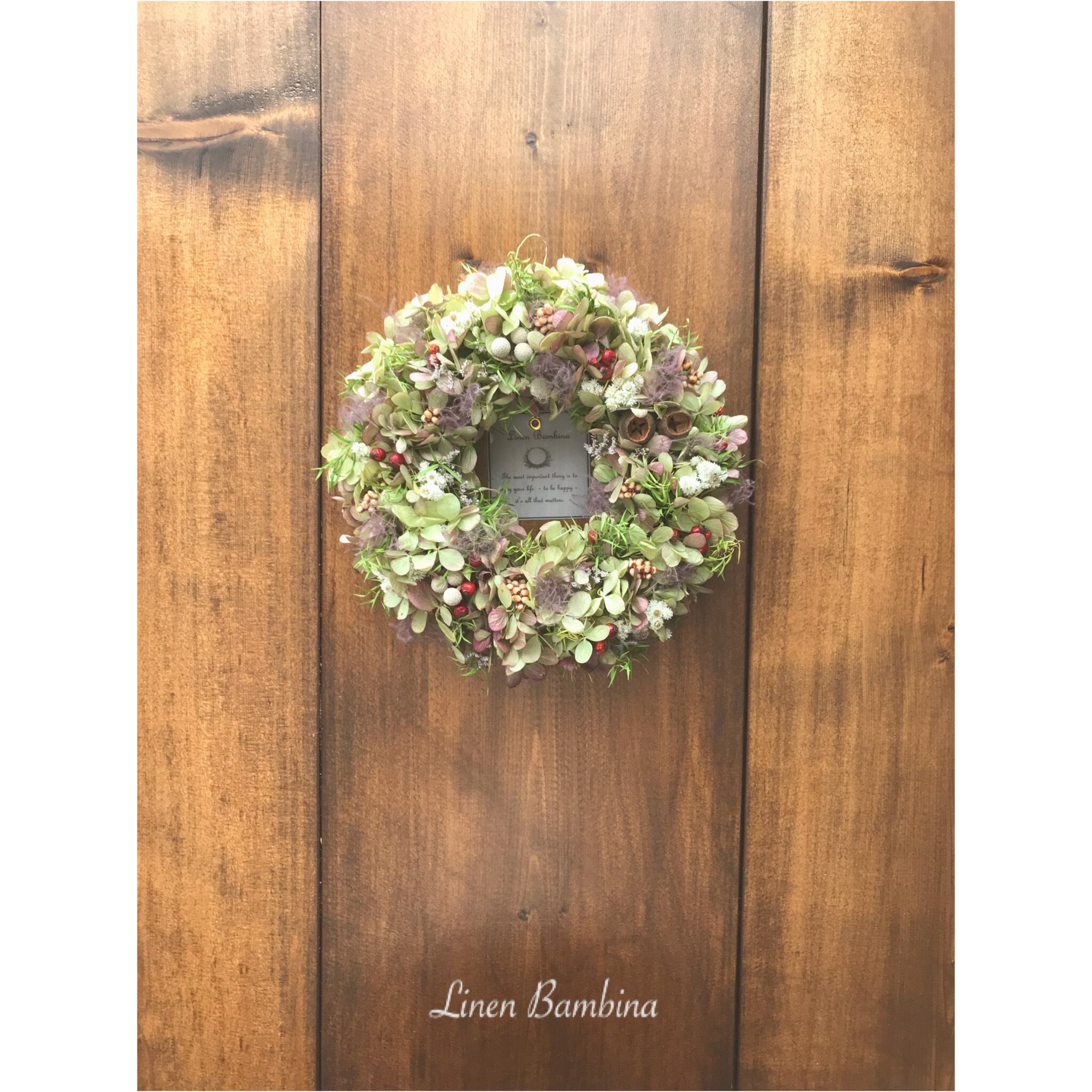 ミナヅキのニュアンスカラーリース❁⃘*.ﾟ | LinenBambina