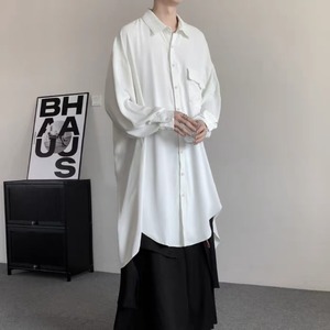Flowy Long Collared Shirt【TR3372】