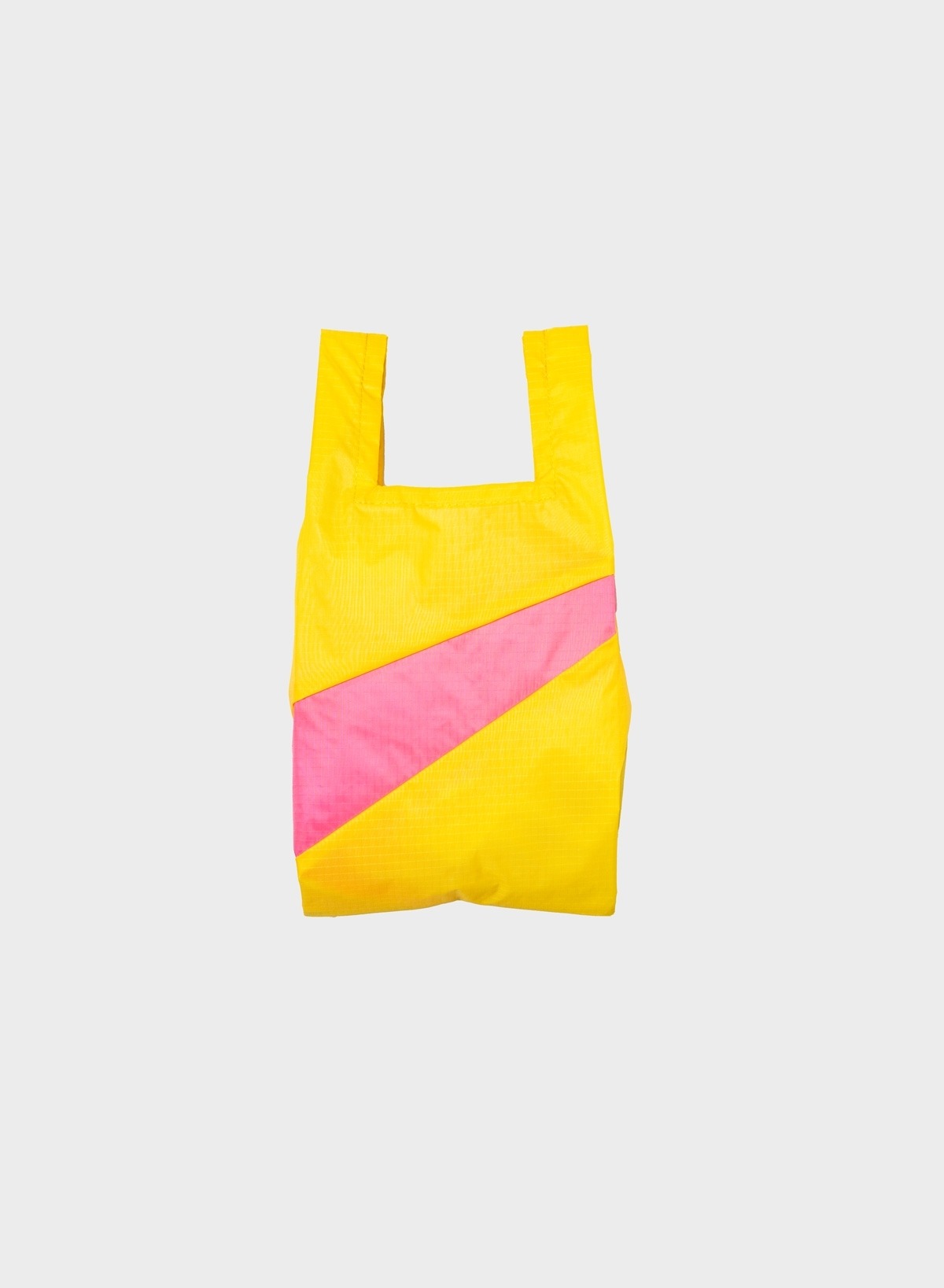 SUSAN BIJL ショッピングバッグ (S) TV Yellow & Fluo Pink | Kiki Coffee