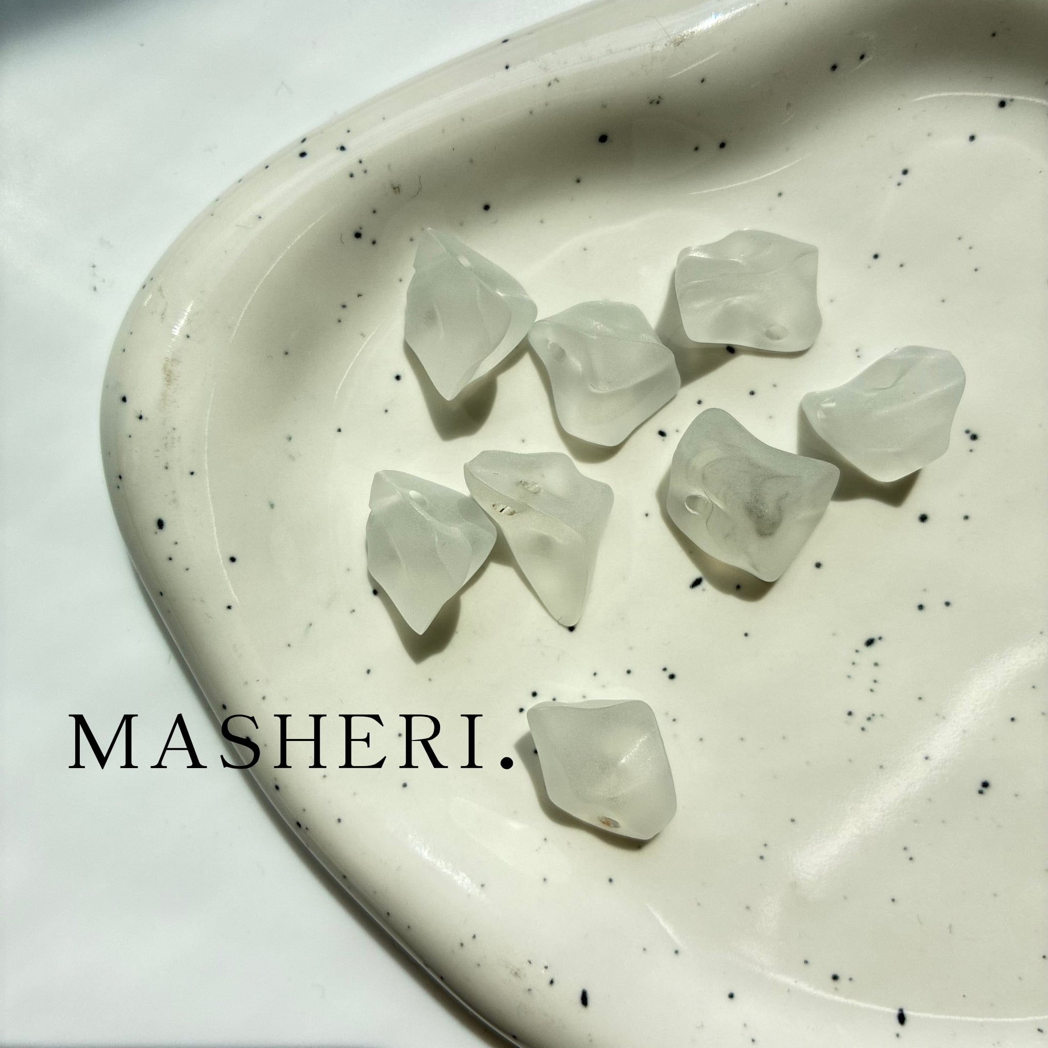 15mm フロスト氷ビーズ C060 | MASHERI partsshop