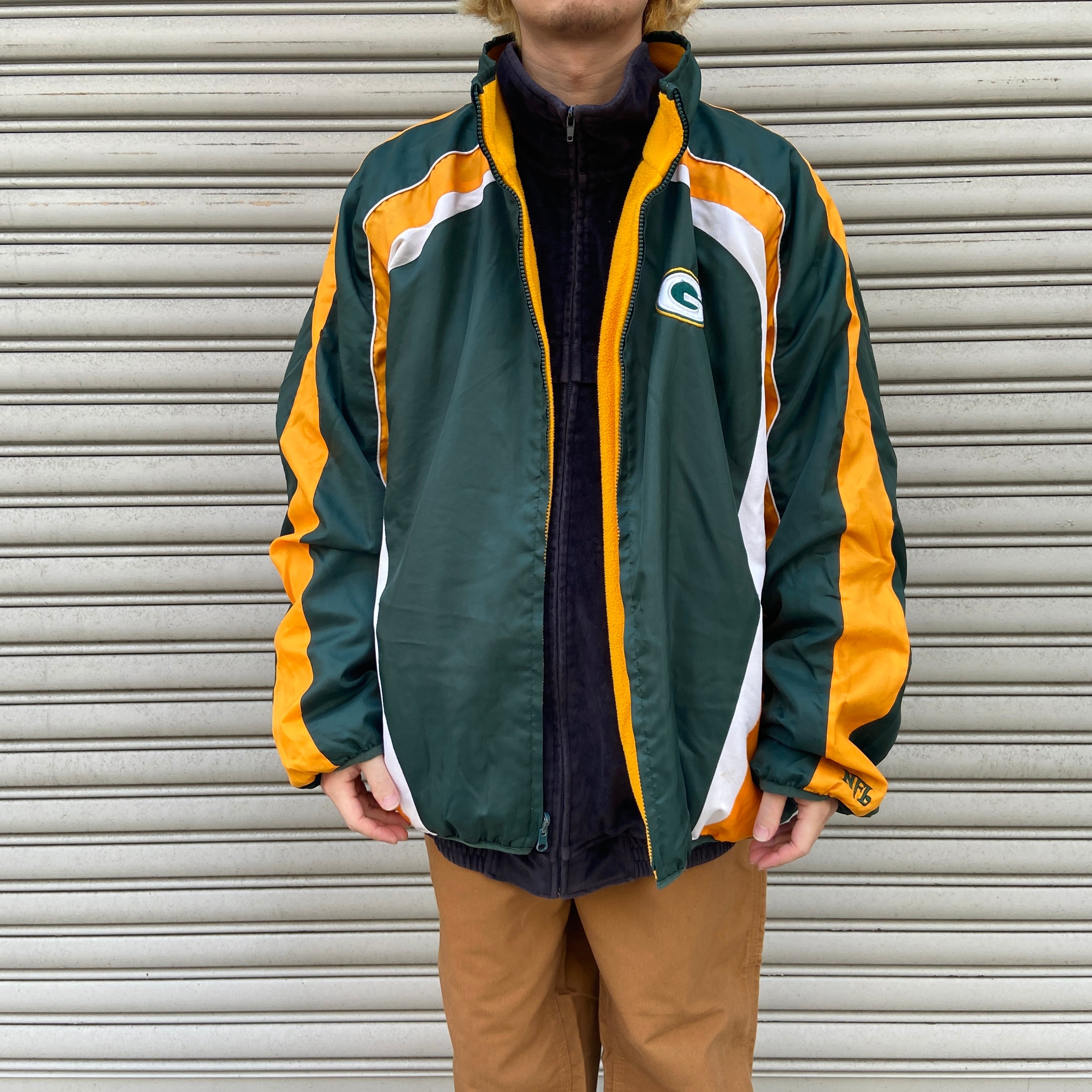 NFL【 超希少】90s リーボック グリーンベイ 楽しむ パッカーズ チーム刺繍 