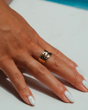 316L mode wave ring【GOLD】#r143