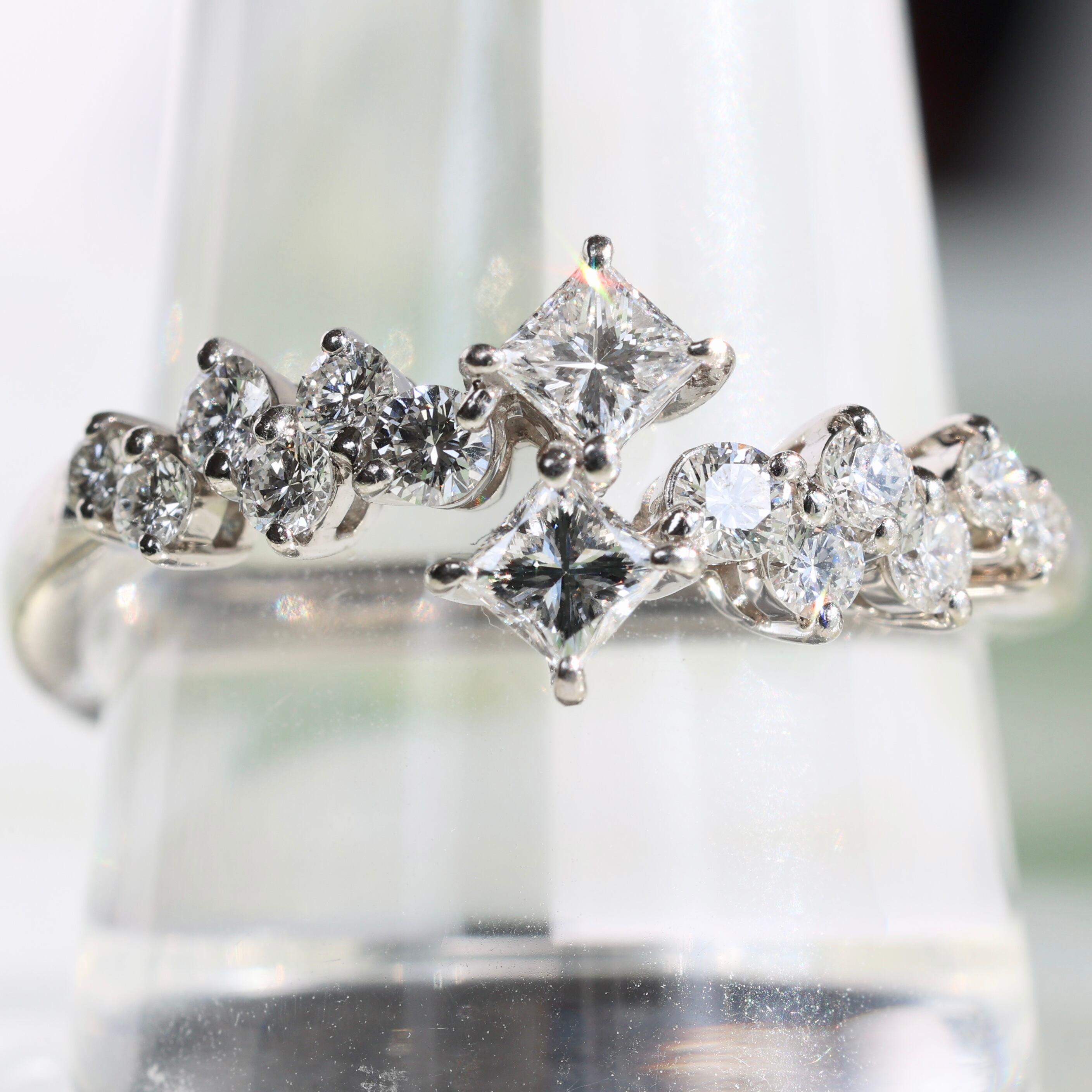 750YG ダイヤモンド リング 0.60CT レディース 