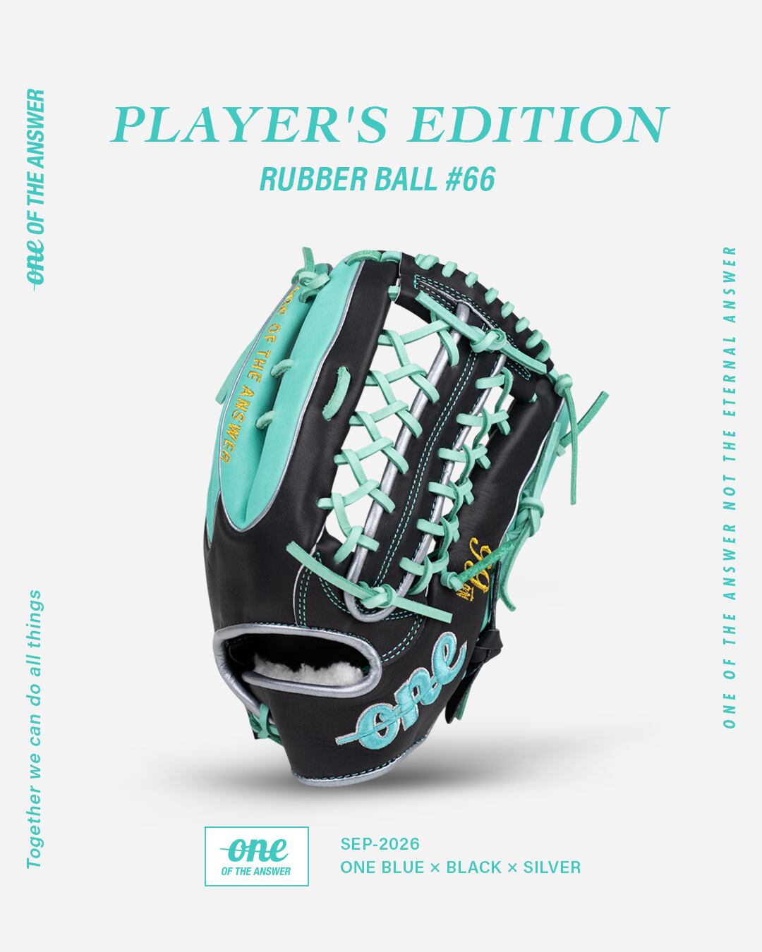【数量限定受注生産】PLAYER'S EDITION|RUBBER BALL #66(ONE BLUE×BLACK×SILVER)