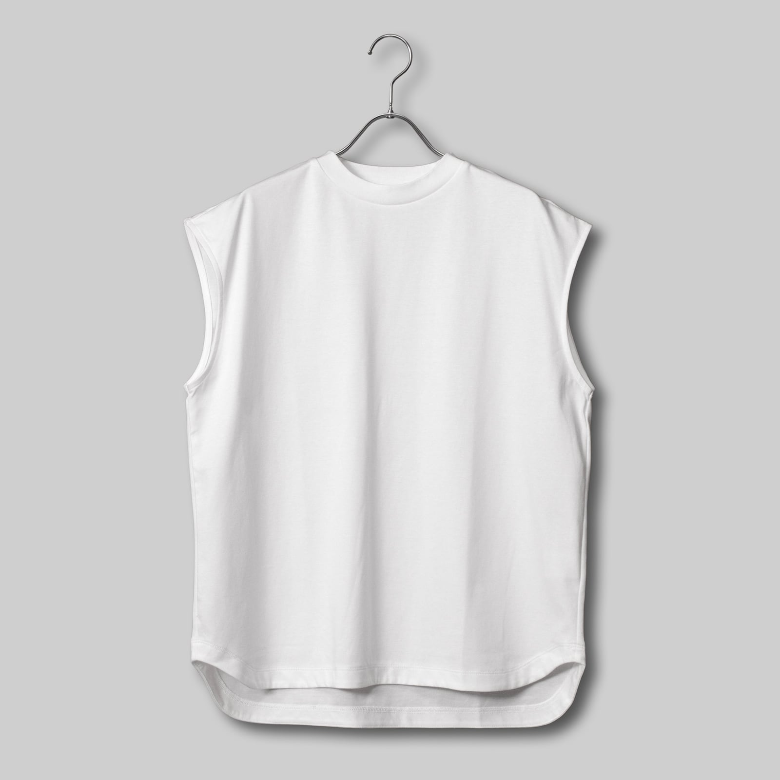 ブリージー ノースリーブドレスシャツ / Breezy Sleeveless Dress Shirt #WHITE