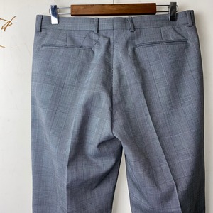 DIOR HOMME glen check pattern tucked slacks