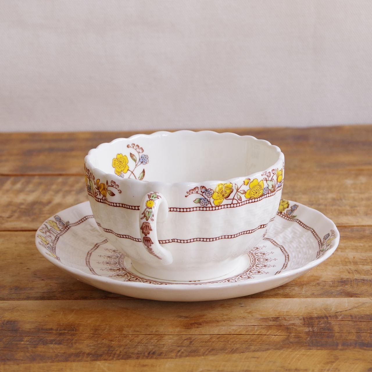 Spode スープカップ ソーサーセット スポード バターカップ Spode Buttercup ティーカップ ソーサー きん
