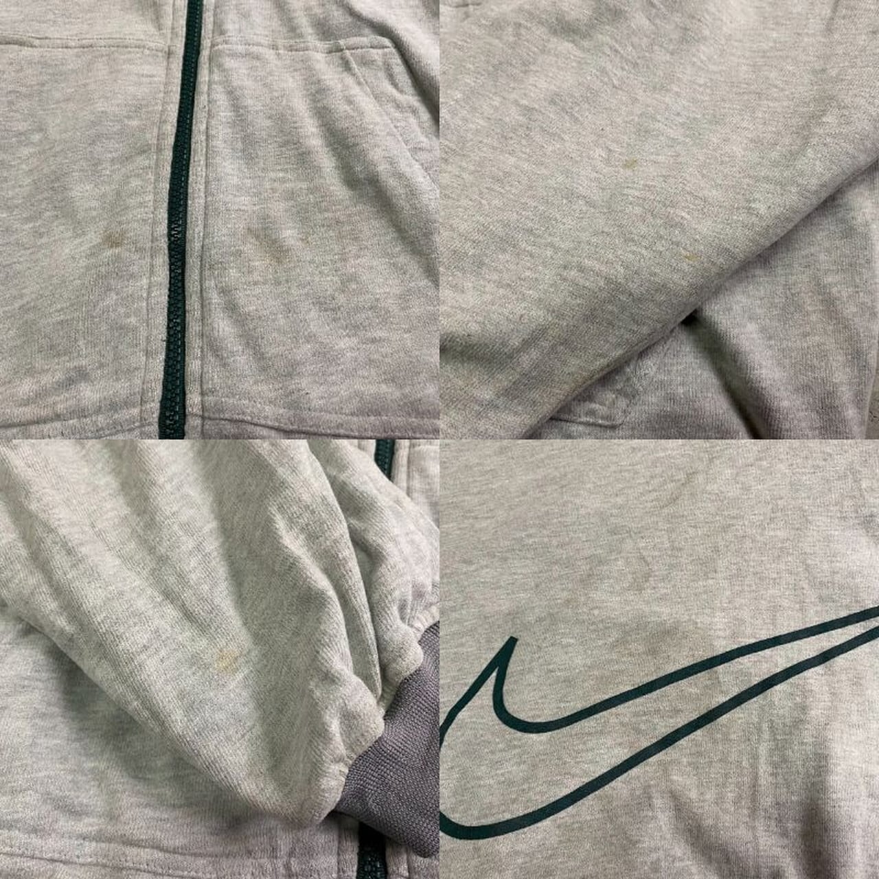 90年代 NIKE ナイキ ビッグスウォッシュロゴ ナイロン×スウェット