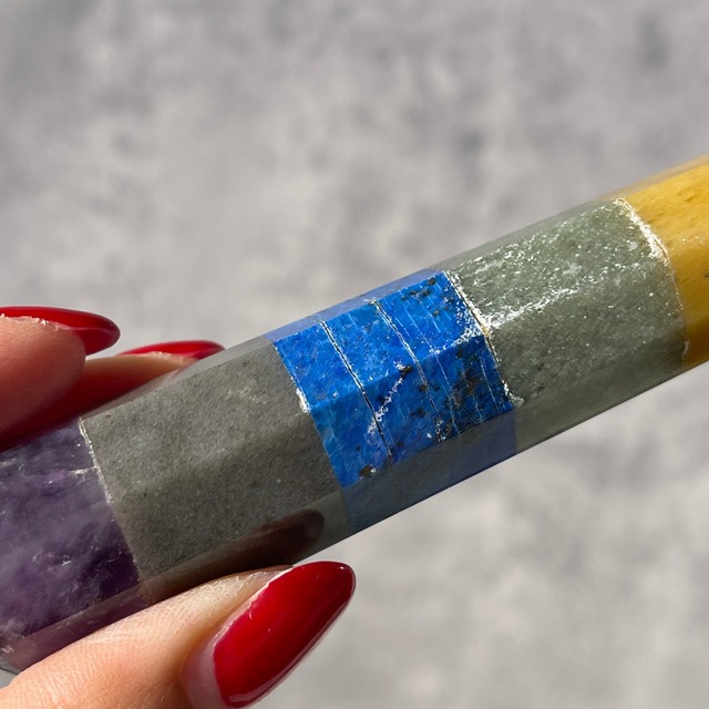 【セブンチャクラ（７つのチャクラ）】フェイスティッド｜マッサージャー｜鉱物 天然石 パワーストーン