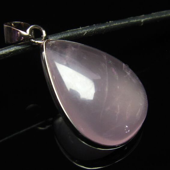 ミルキークォーツ ペンダント ピンク [M便 1/20] 112-3596