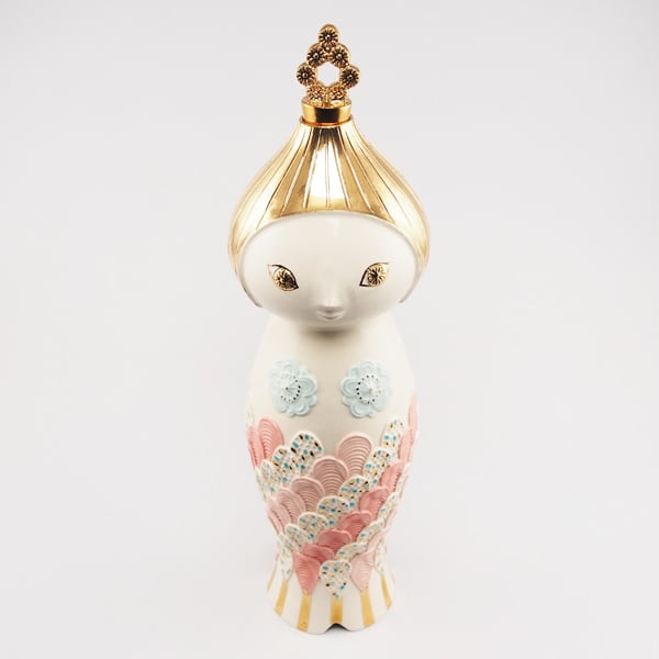 渡邉陽子 マーメイドタマネギガール 飾蓋付花入