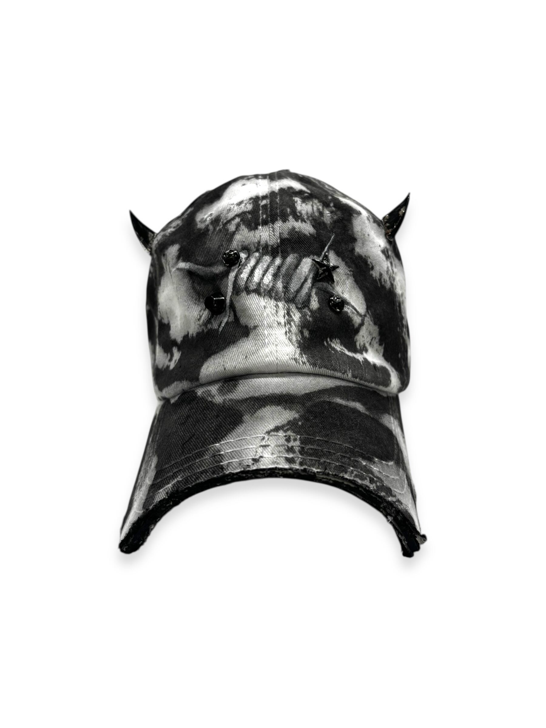 DIMHNK】dyed black devil cap 1 | OVERTURE WEB SHOP