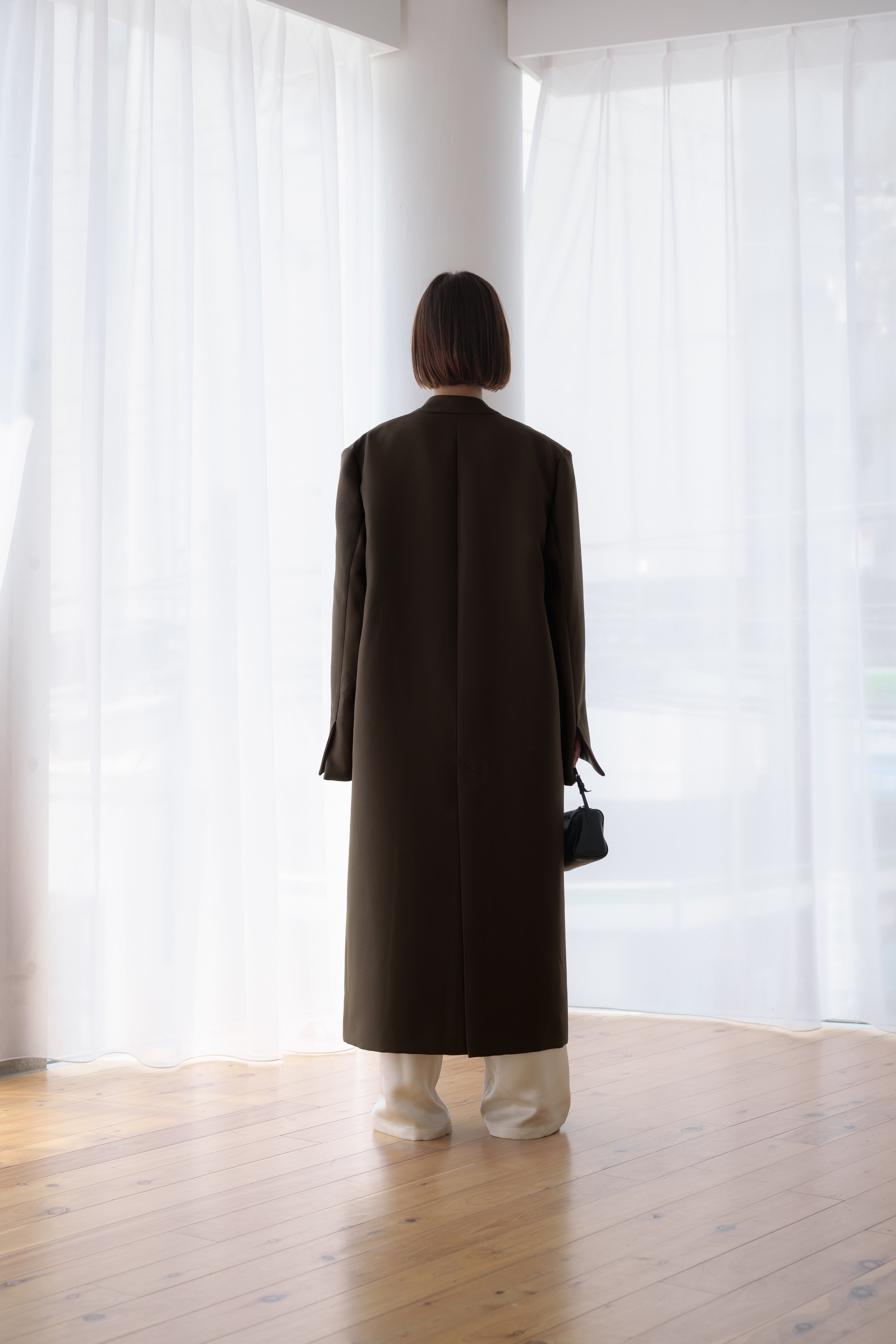 roughlow effortless long jaket(black)