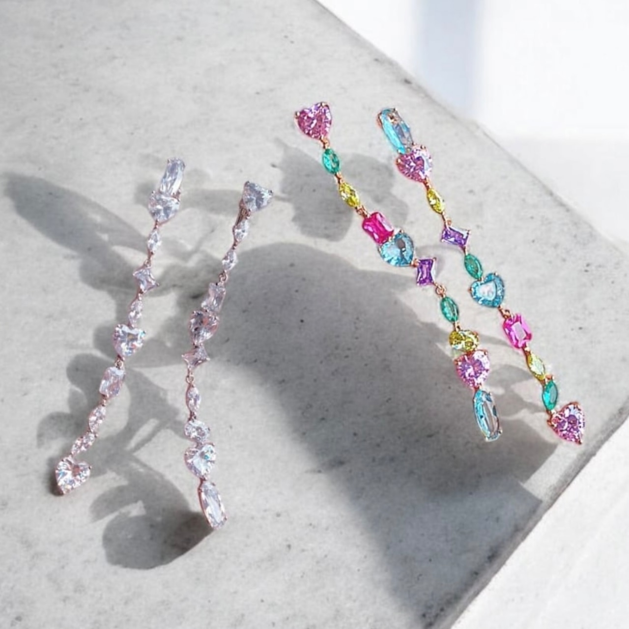 チェーンビジュー( ピアス / イヤリング)