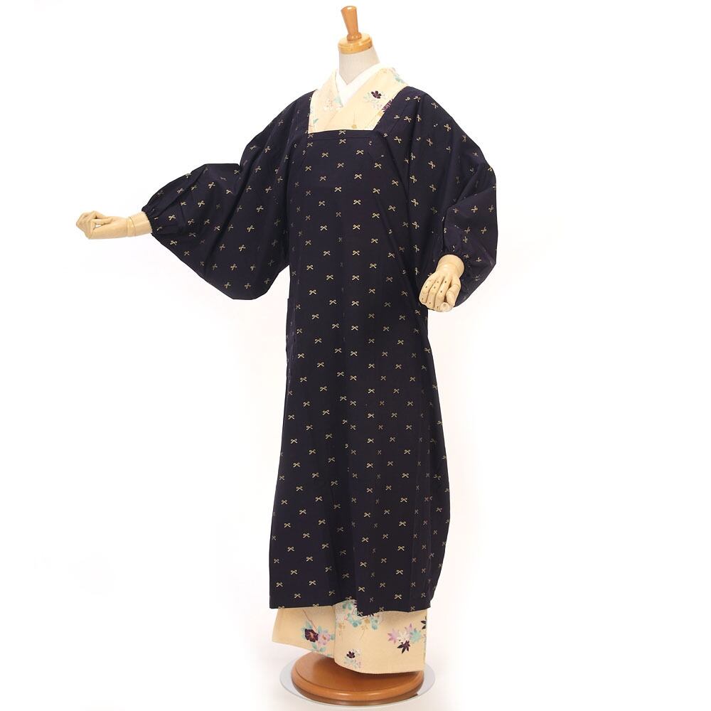 きもの山喜】割烹着 和装 ロングかっぽう着 水屋着 オリジナル 120cm
