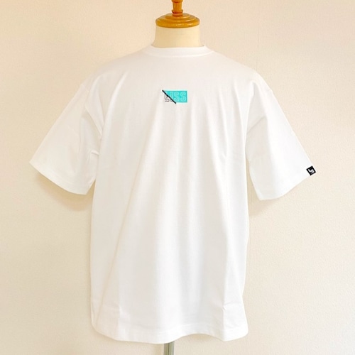 Embroidery & Print T-shirts　White / Green