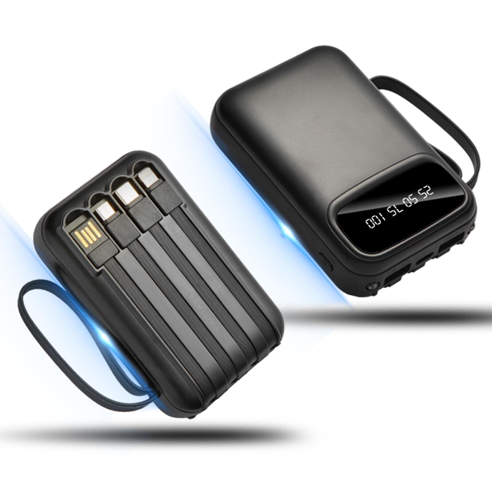 【大容量22000mAh・ケーブル内蔵モデル】モバイルバッテリー 大容量 急速充 Amazon | 【22000mAh大容量&2024新登場·4本ケーブル内蔵