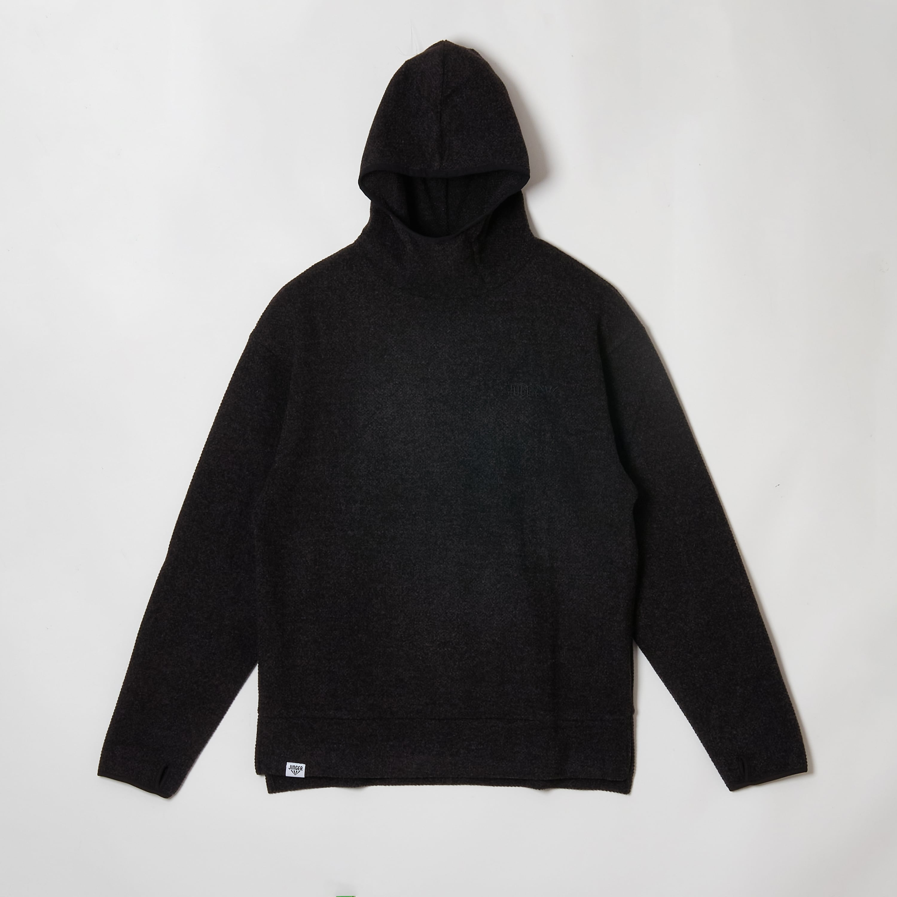 JINGER】フーデッドパーカー【J-3012/BLK】 | JINGER