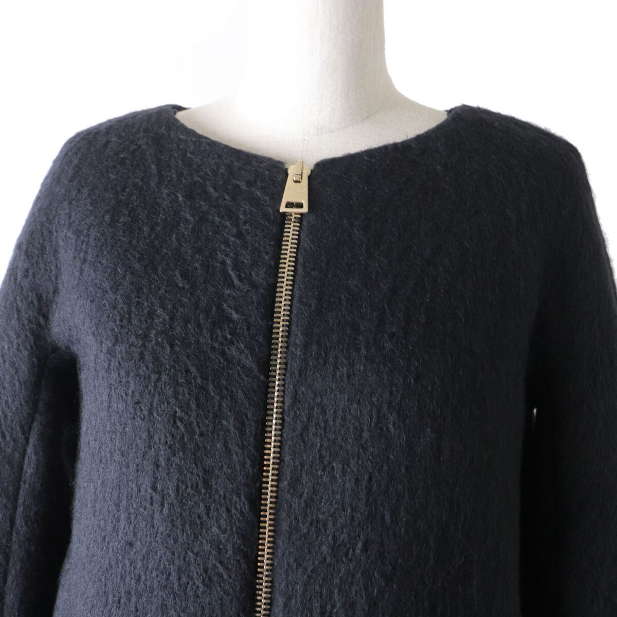 美品◇正規品 HERNO ヘルノ 18AW CA0275D ネックウォーマー付 異素材